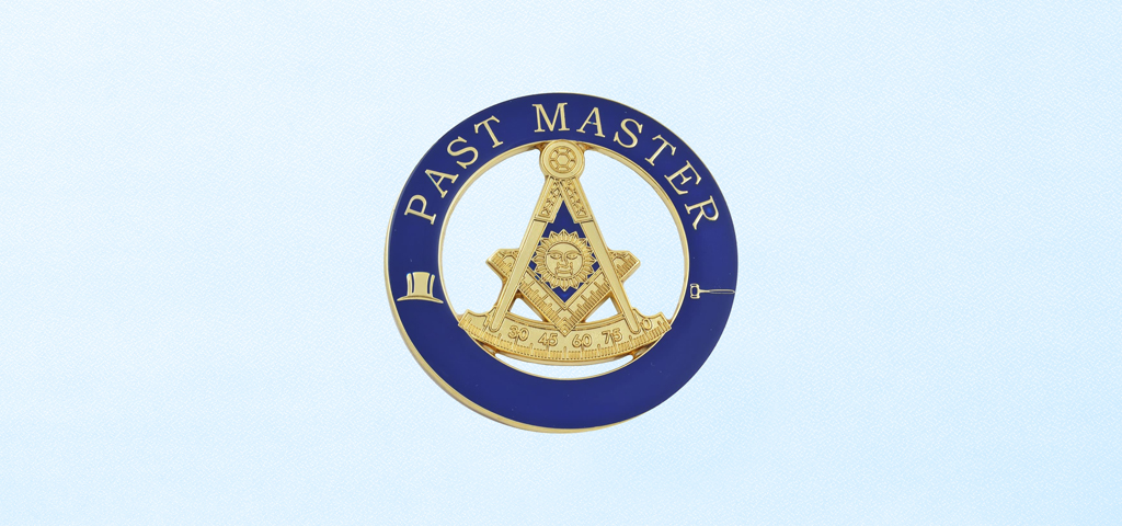 Past Master Masonic Blue Faux PROOF